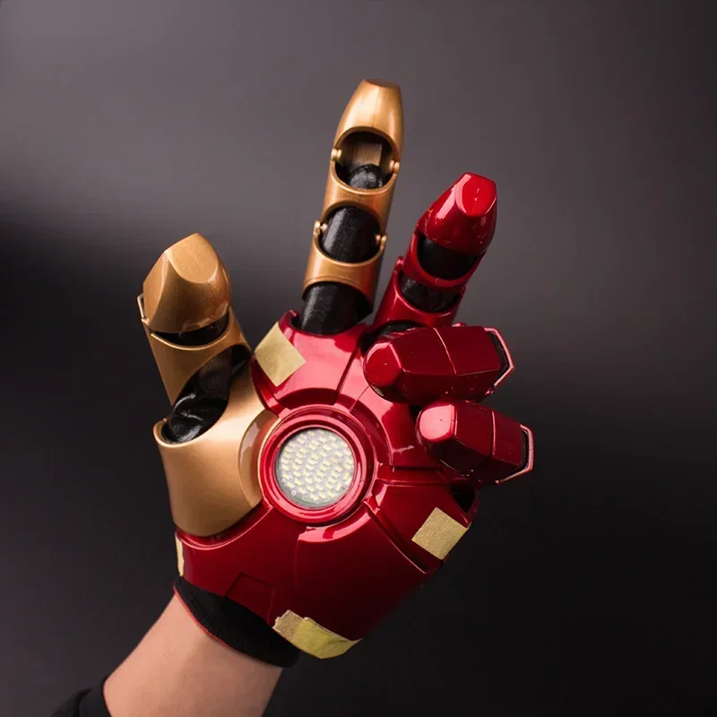 In Stock 1/1 Iron Man Armor Wearable Arm Mark42 MK42 MK3 MK7 Wrist Gloves Sound and light function Cosplay Toy Collection Hobby