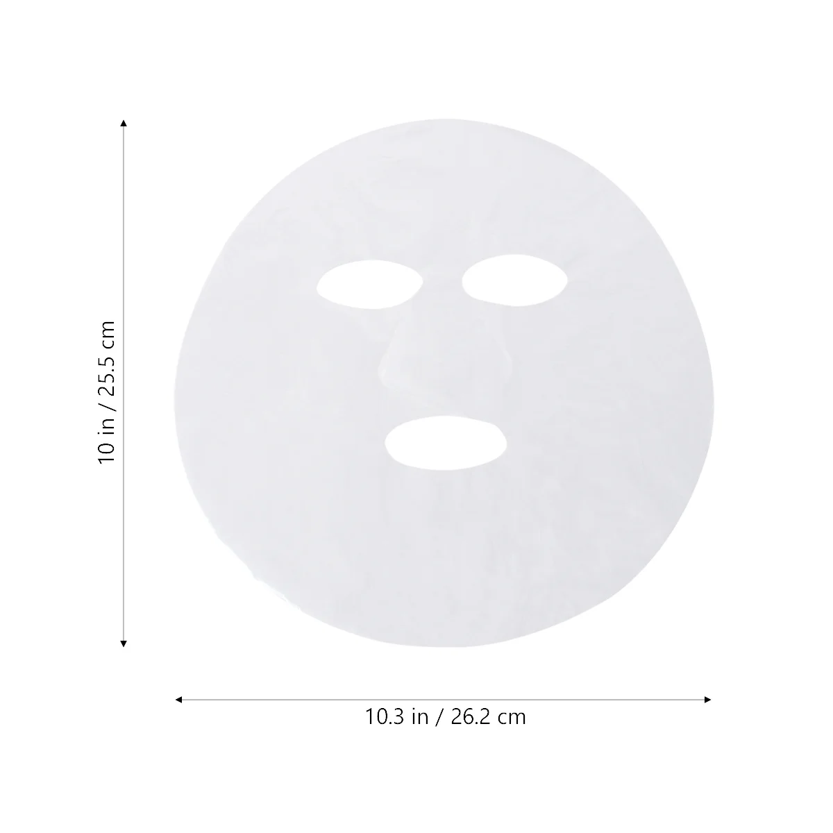 100 قطعة من رقع قناع الوجه للاستعمال مرة واحدة من البولي ايثيلين، أوراق قناع الوجه البلاستيكية، أدوات العناية بالبشرة ذاتية الصنع لسهولة ومريحة