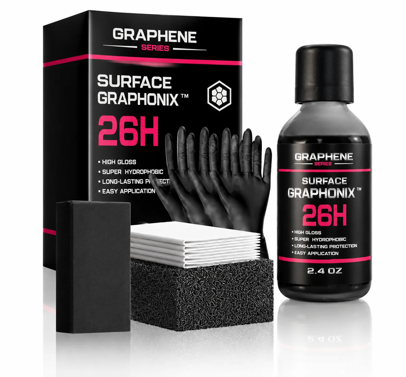 

2026 Graphene Ceramic Coating with Self Healing and UV Track Technology Car Detailing Professionals 10+ Years of Protection