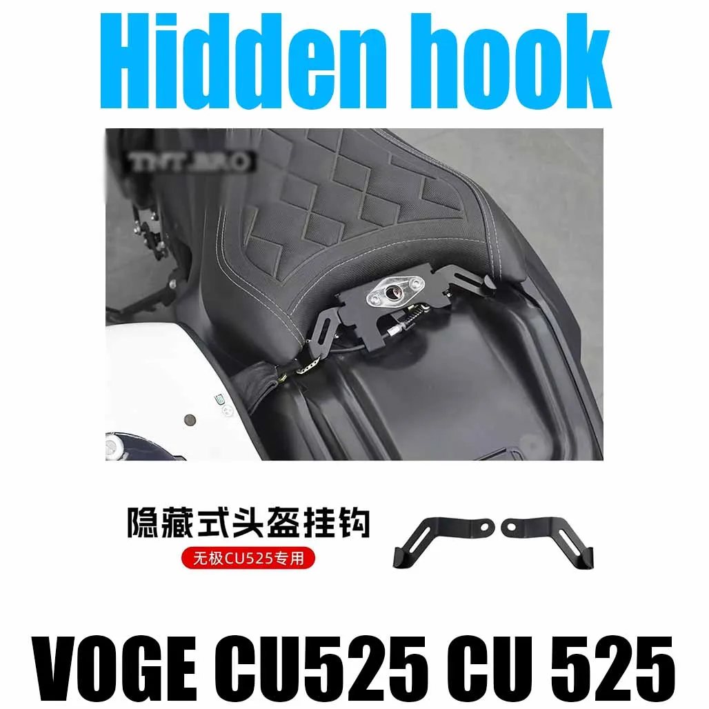 For VOGE CU525 CU 525 refitted helmet lock fixing hook concealed stainless steel fittings.