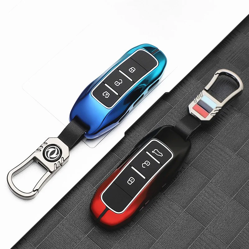 Zinc Alloy Car Key Case for Dongfeng Fengguang DFSK Glory 580 Fengon Ix5 Ix7 Seres 3 Sf5 Remote Cover Shell Keychain Holder Fob