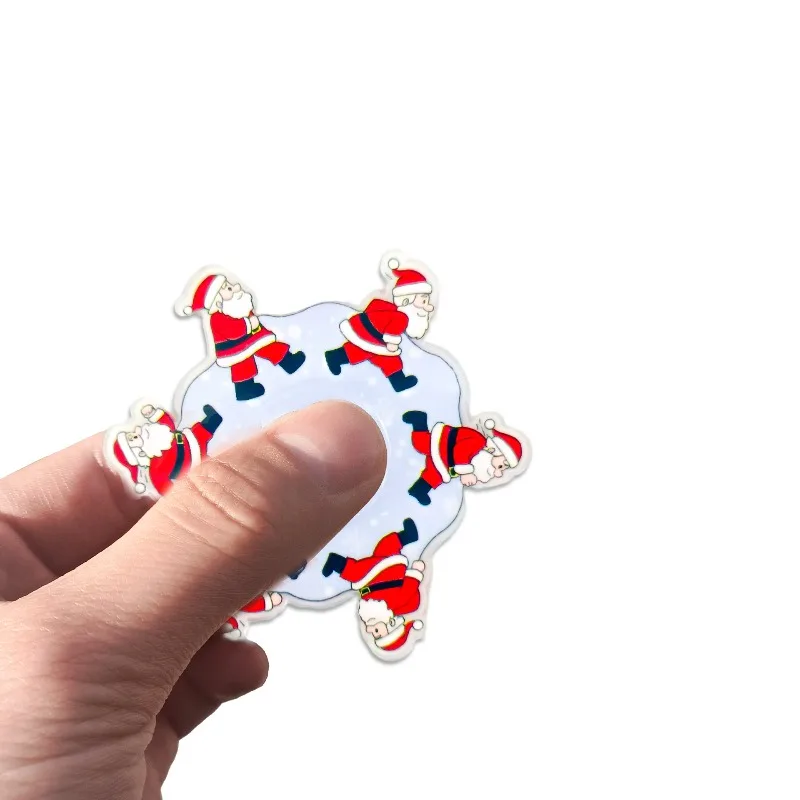 Hot-selling Fidget Spinners Relieve Stress Christmas Cartoon Fidget Spinners Old Man Elk Snowman Christmas Tree Party - Detail 1