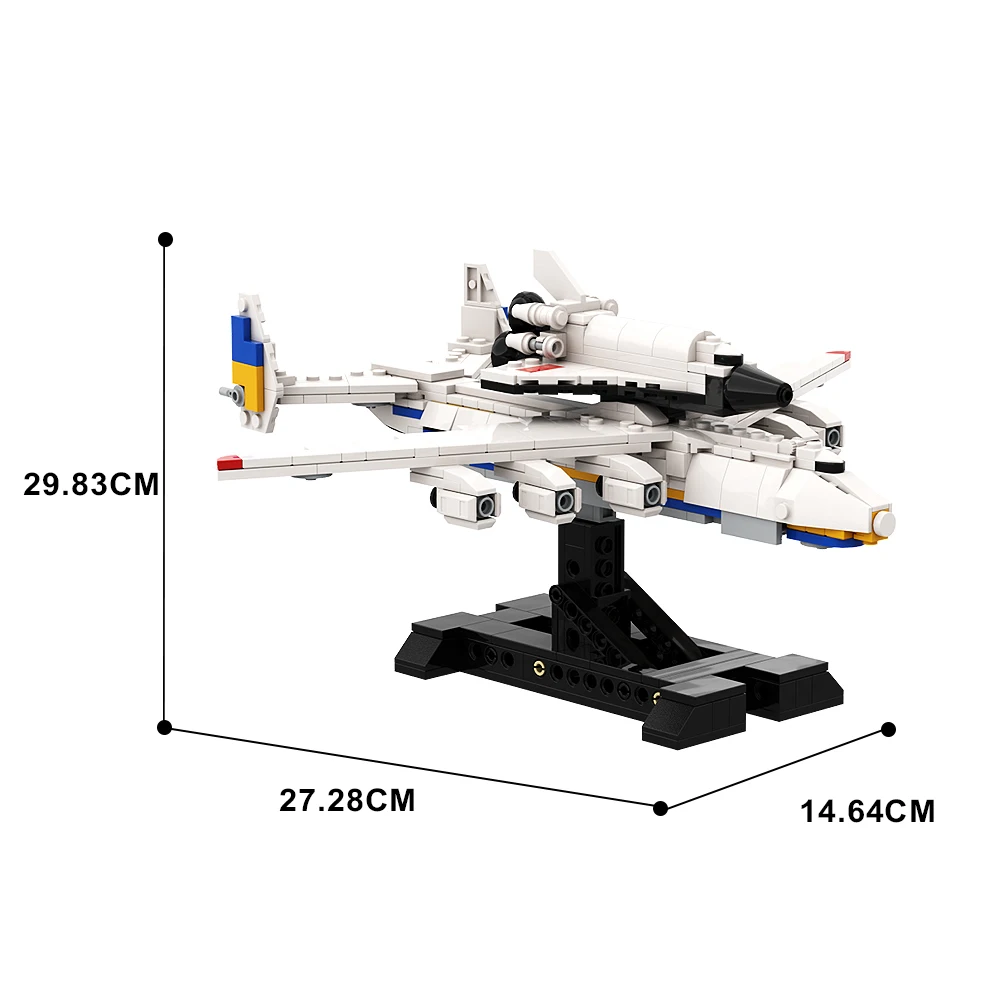 Moc Sovjet Militaire A-225 Transportvliegtuig Modelversieringen Bouwstenen Set Speelgoed Voor Cadeau Verzamelen Kerstcadeau