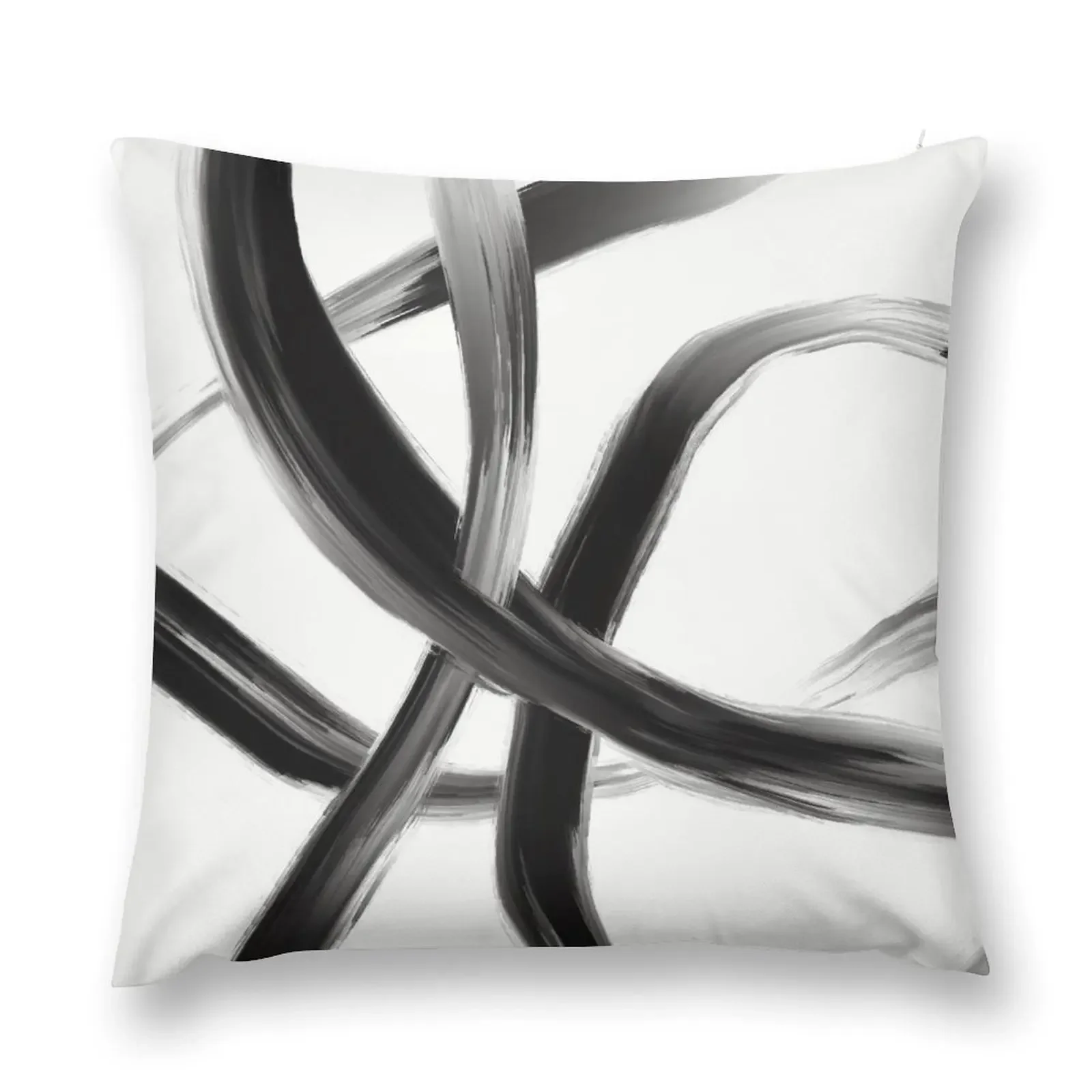 Black and White Abstract Throw Pillow Ornamental Pillow christmas supplies pillow