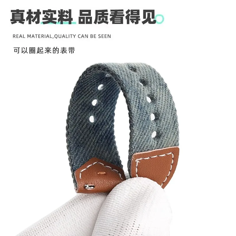 18mm macio tecer pulseira de couro de náilon para huawei relógio gt5 pro 42mm pulseira de pulso feminino relógio gt5/4 41mm lona correa pulseira