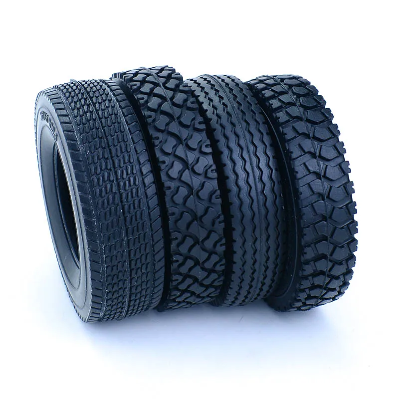 2pcs RC Dump Truck Simulation Rubber Tires Tyre for 1/14 Tamiya SCANIA 770S R620 VOLVO BENZ Arocs MAN TGX LESU Car Accessories