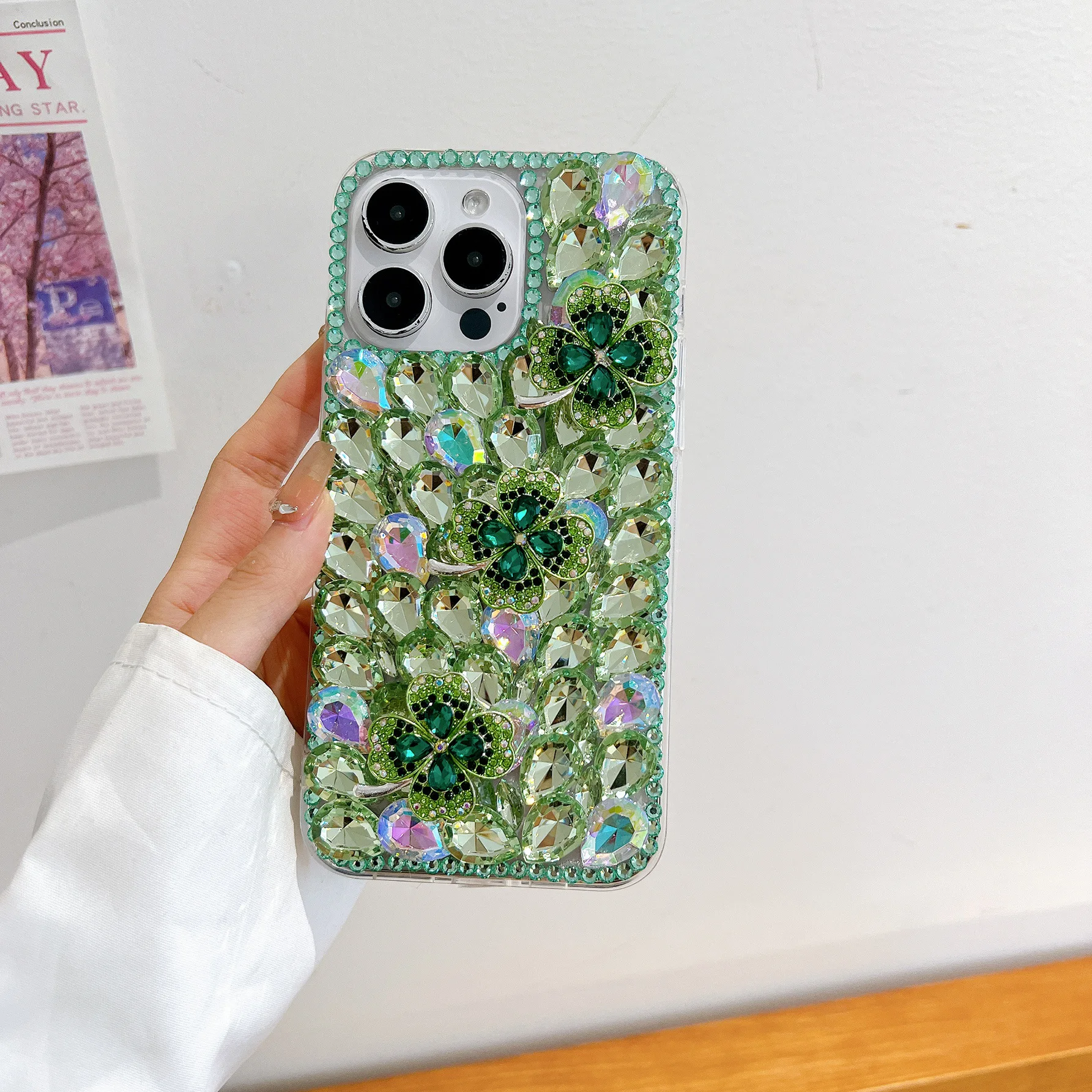 حافظة هاتف كريستال فاخرة لهاتف OPPO Realme Narzo N61 4G Note 60 60X 50 GT Neo 5 غطاء حماية ماسي بلينغ بتصميم زهور