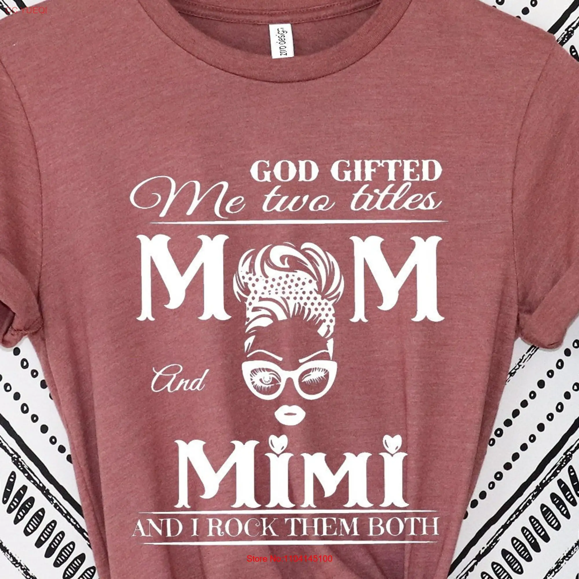 I Have Two Titles Mom And Gigi Rock Them Both mimi T Shirt For Grandma tee Nana long or short sleeves