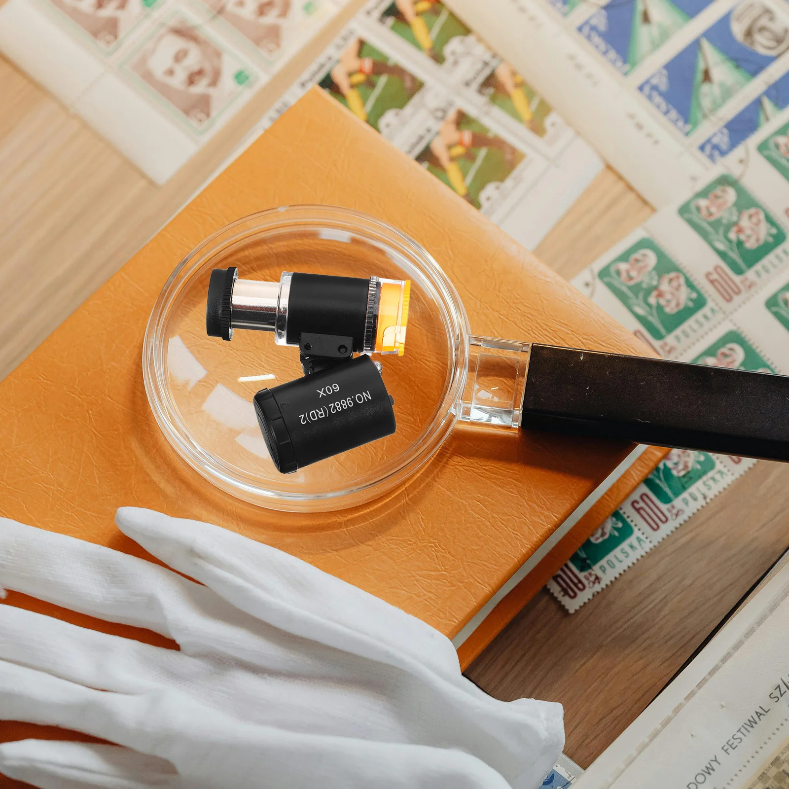 

Portable Microscope 60X Handheld Mini Microscope for Coin Jewelry Textile Magnification Magnifier for Small Items