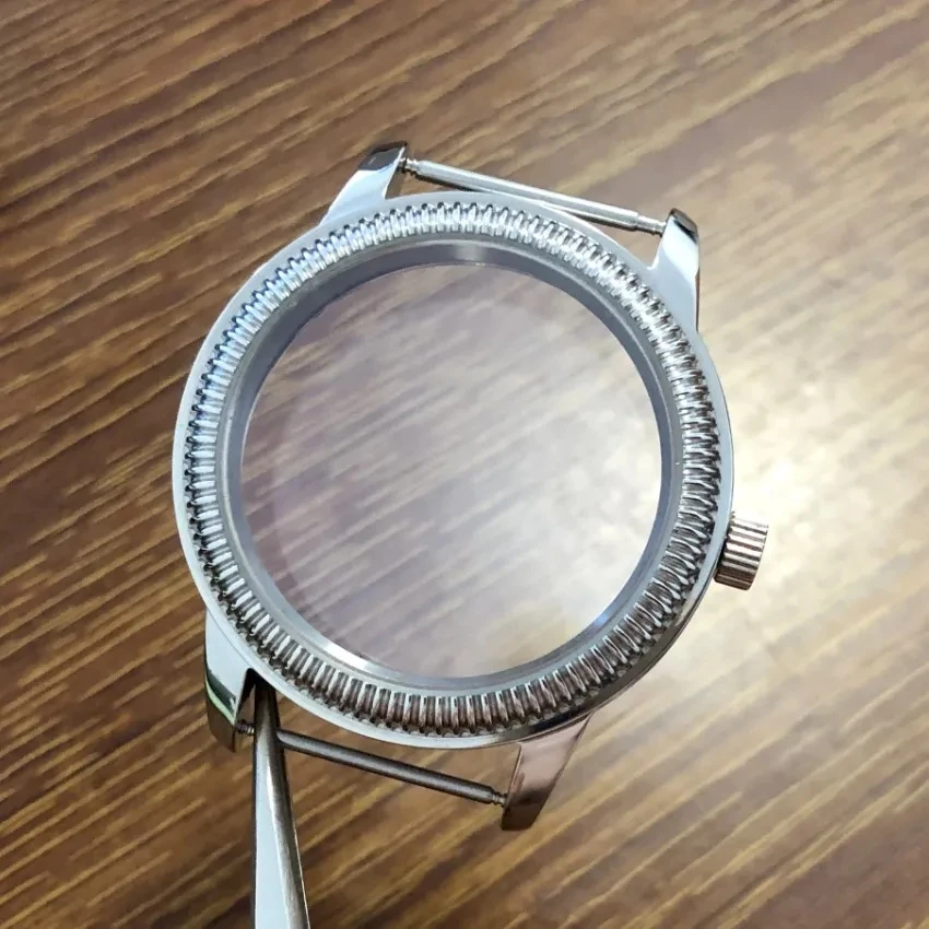 44mm ST3600 Case Or ETA6497 Hands Stainless Steel Glass Caseback Fit ETA 6497/ 6498 ST3600/3621 Movement For 35mm Dial Parts