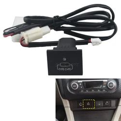 포드 포커스 2 Mk2 2009-2011 QC3.0 유형 C PD USB 빠른 차량용 충전기 소켓 비파괴 교체 하네스 12V/24