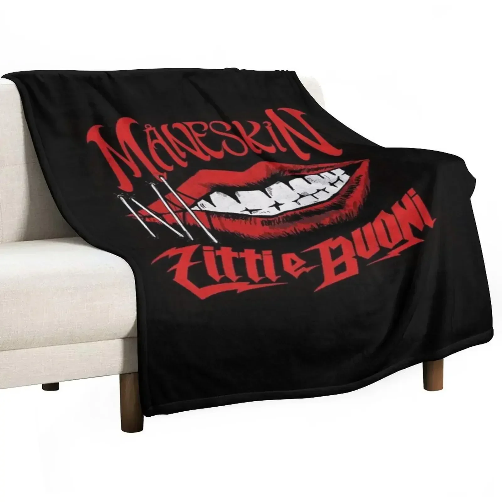 Maneskin Throw Blanket Camping Retros For Decorative Sofa Weighted Single Summer Blankets