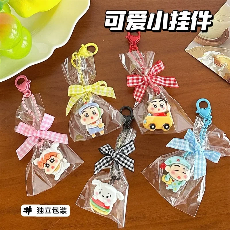 

Anime Crayon Shinchan Keychain Cartoon Pajamas Crayon Key Chain Wholesale Cute Girl Bag Pendant Friend Gift Kawaii Accessories