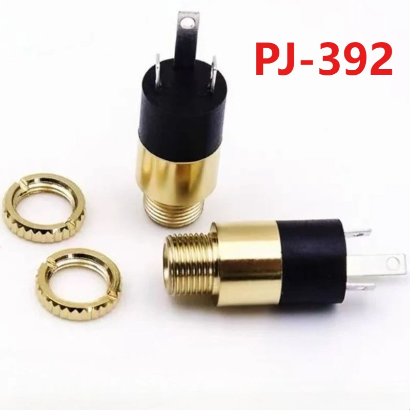 3.5MM Cylindrical Socket PJ-392 Stereo Female Socket Jack With Screw 3.5 Audio Video Headphone Wiring Harness Connector
