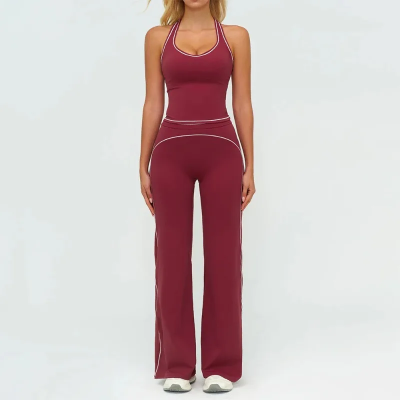 Women Tracksuit 2PCS Yoga Clothes Athletic Wear Fitness Set Gym Outfits Workout Sets Push Up Sports Bra Leggings Suit Sportswear
