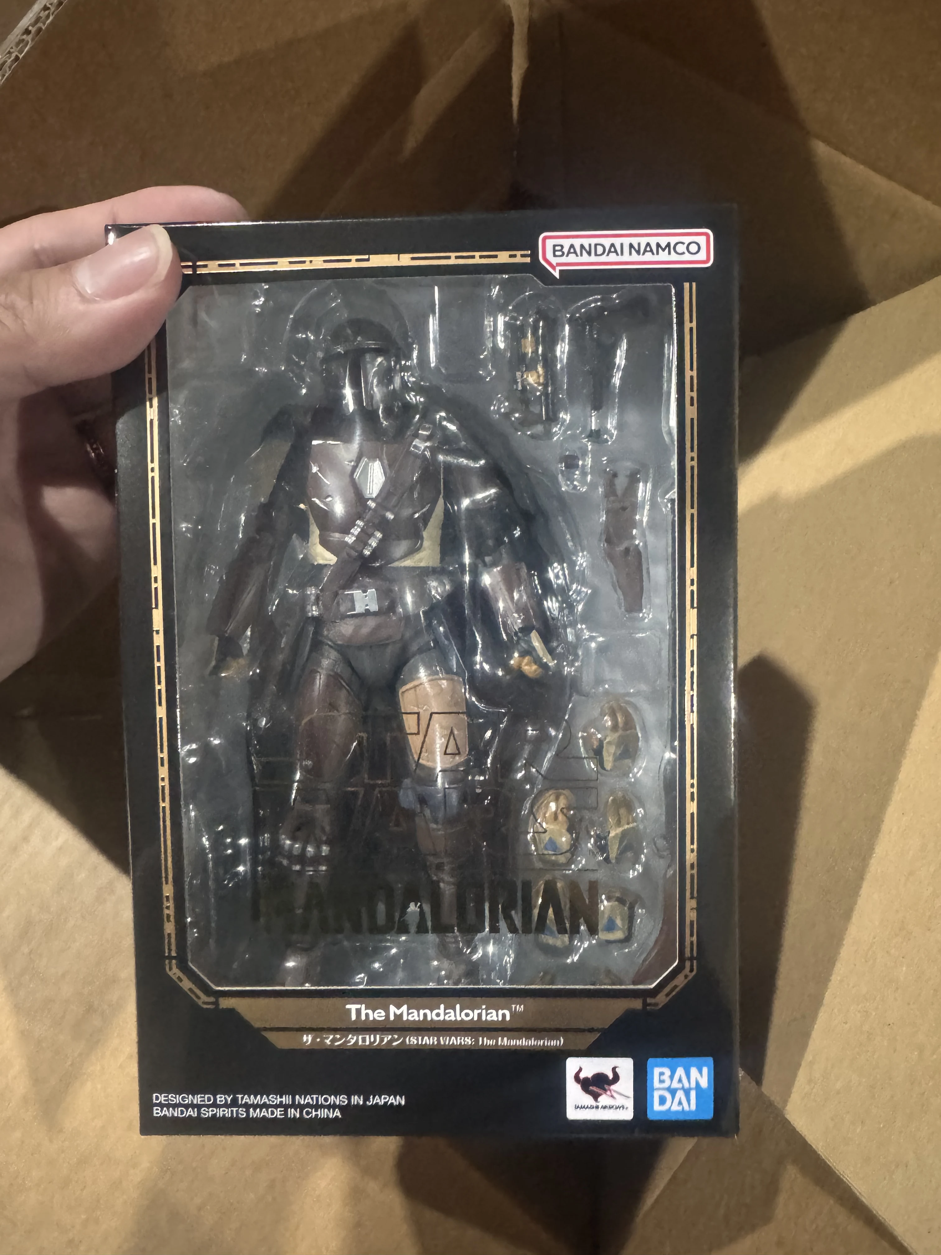 

Bandai Shf Star Wars The Mandalorian Din Djarin Articulated Action Figure Collectible Model For Adult Collectors Home Display