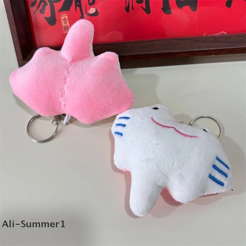 1/2 個かわいい面白いピンクマンタぬいぐるみぬいぐるみキーホルダーペンダントバックパック装飾バッグぶら下げ装飾品ギフトラグドール