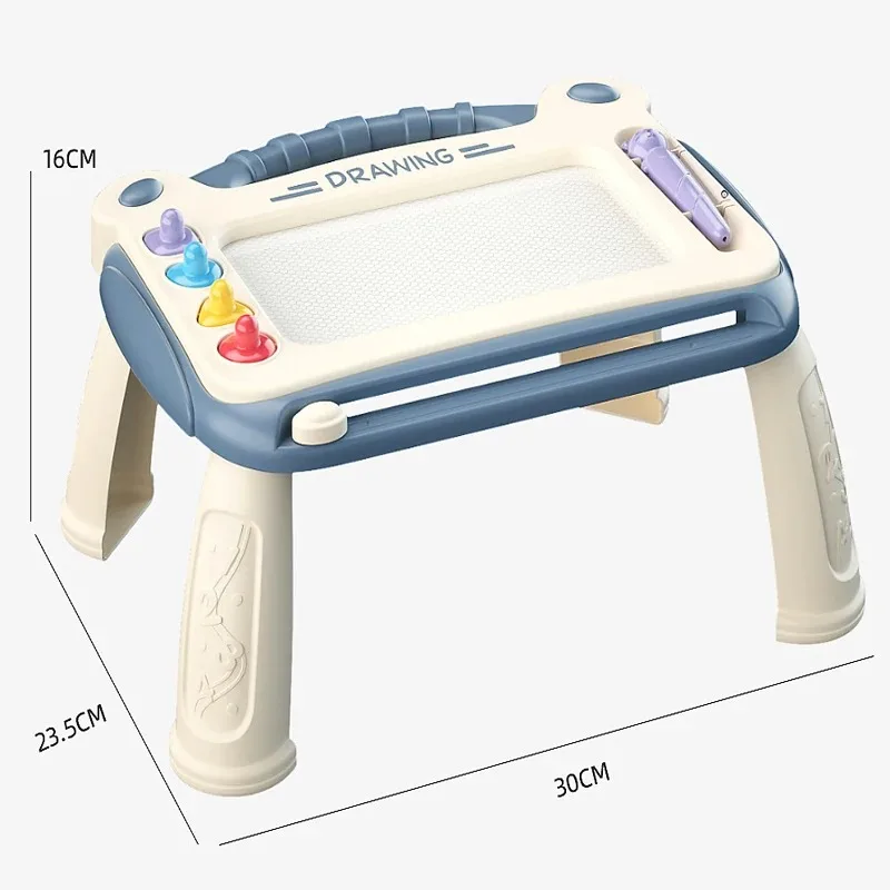 لوحة رسم مغناطيسية للأطفال لوحة جرافيتي ملونة للأطفال الصغار يمكنها مسح لوحة كتابة بقوس مغناطيسي منزلي #2
