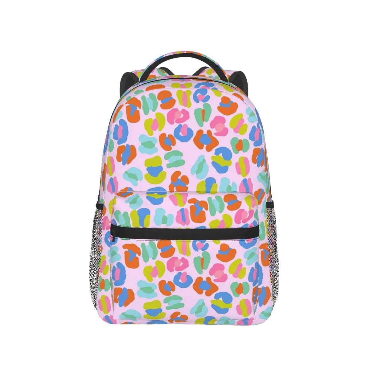 

Colourful Leopard Print Pattern Backpack Hot Sale Daypack Large Capacity Kids BookBag School Bag Shoulder Bags for Men Women