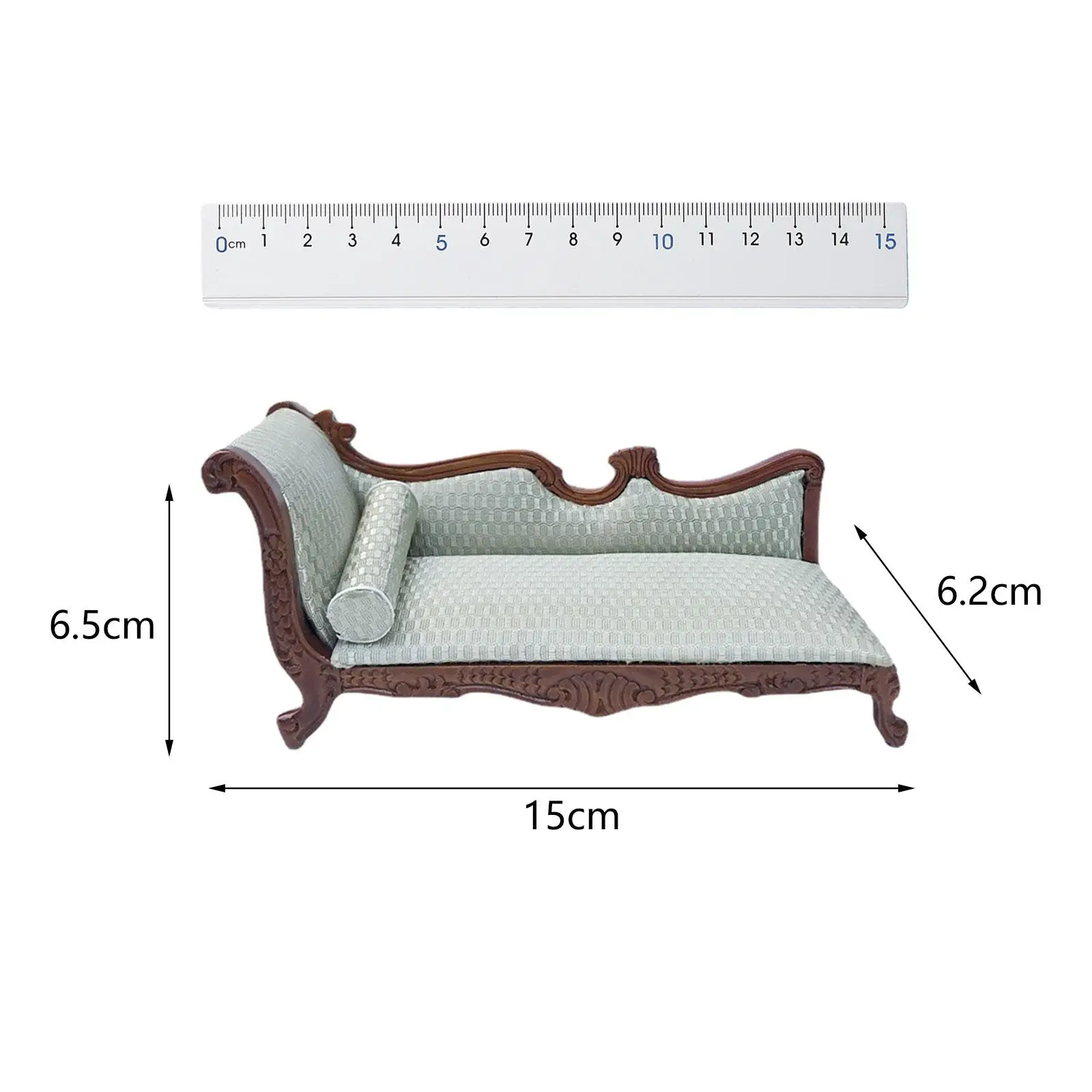 ミニチュア家具ソファリビングルームシミュレーションドールハウス家具ミニ用