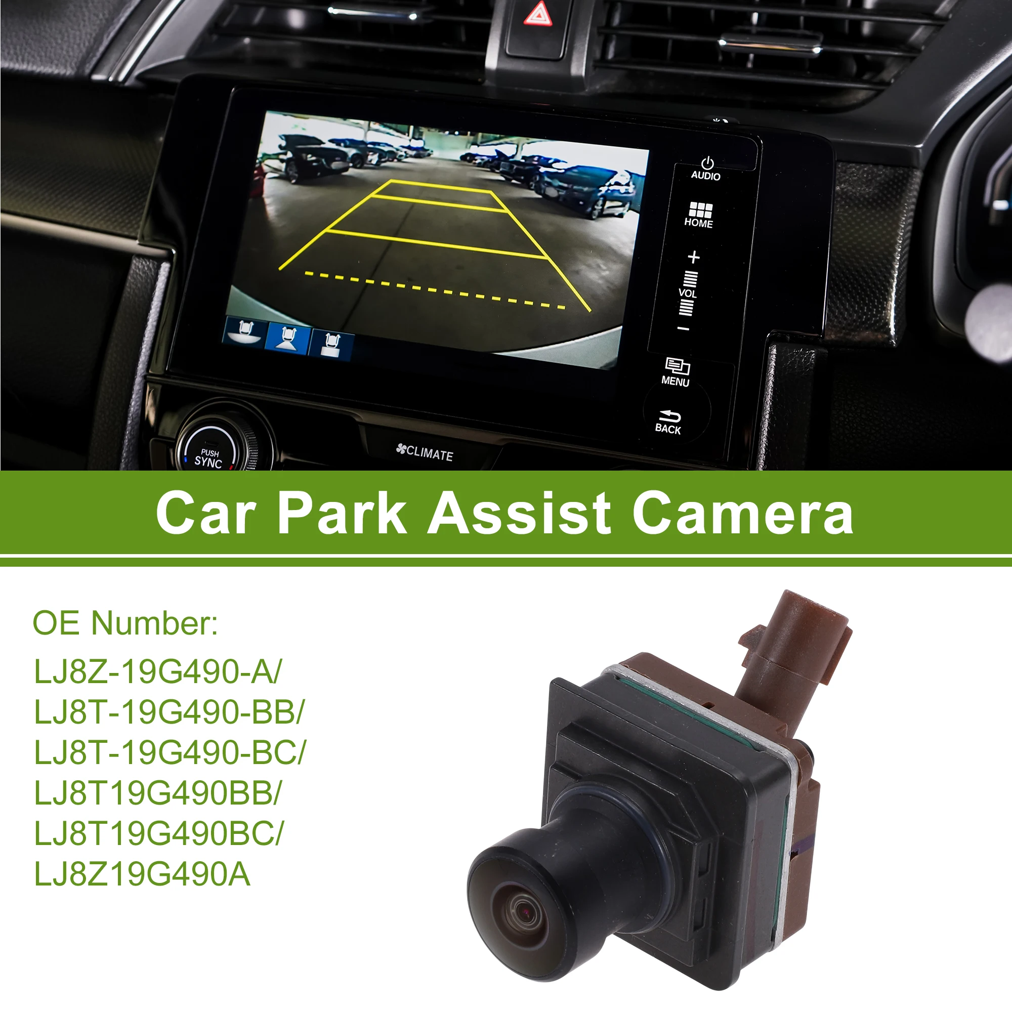 UXCELL Car Camera Rear View Backup Reverse Camera for Ford F-150 21-25 No.LJ8Z-19G490-A