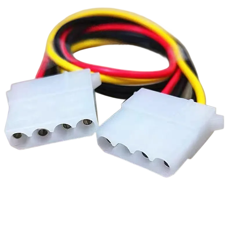 IDE 4 PIN Molex Power Cable Big 4 Pin Female to 4 Pin Female Convert Adpater Extend Wire 20-30CM Hard Drive Optical Drive Cord