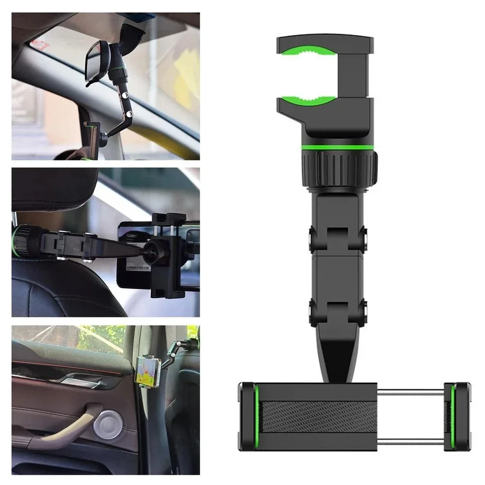 Rearview Mirror Phone Holder for Car 360° Rotating Phone Mount GPS Holder Universal Car Phone Holder For iPhone Xiaomi HUAWEI