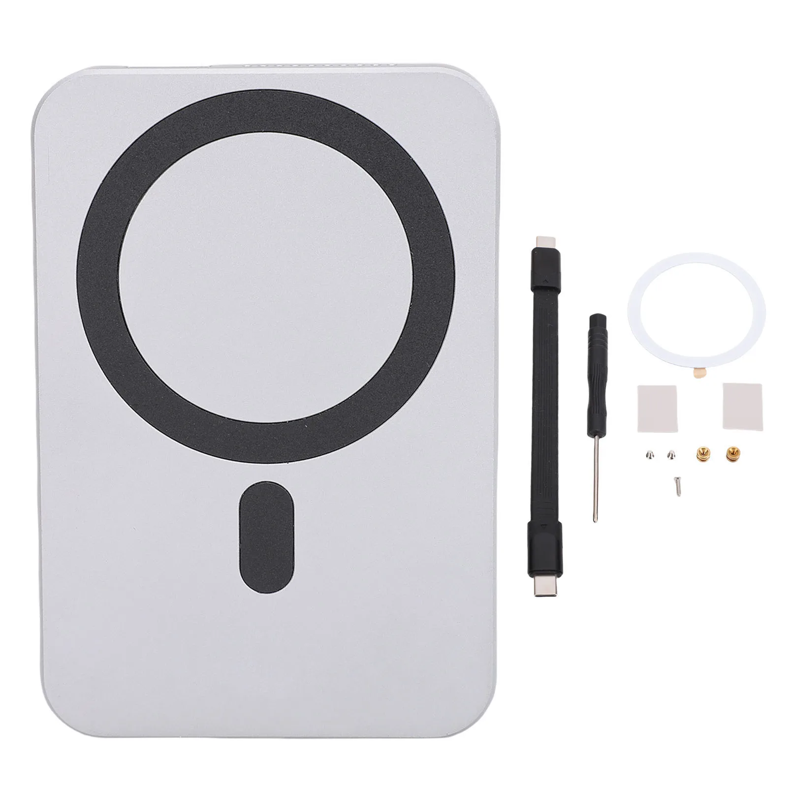 

M.2 NVMe SSD Enclosure 8 in 1 Type C Hub with 4Kat.60Hz HD Multimedia Interface 10Gbps USB A Type C 3.2 Storage Memory Card Slot