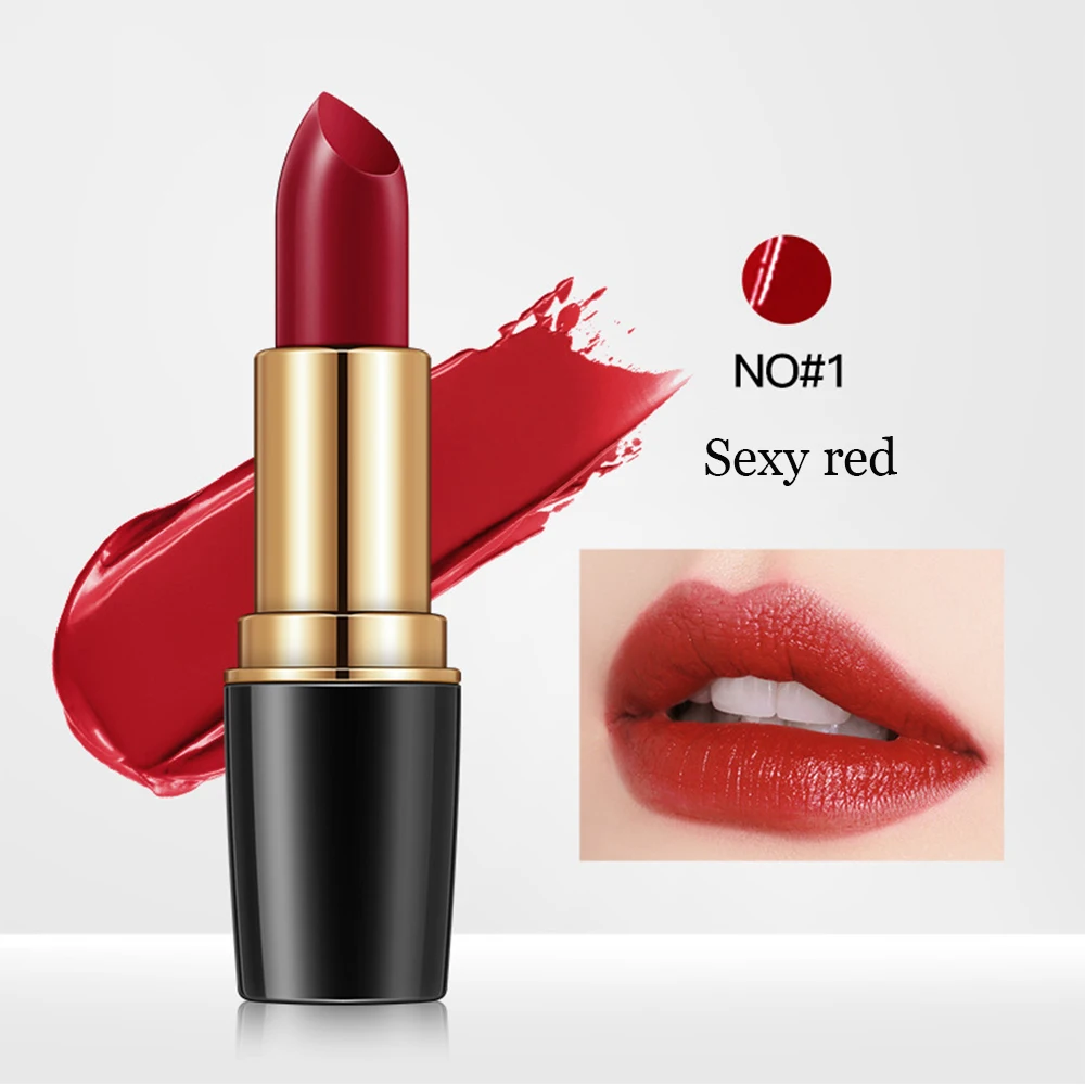 8 Colors Bullet Lips Makeup Lipstick Lip Gloss Long Lasting Moisture Cosmetic Lipstick Sexy Red Lip Matte Lipstick Waterproof