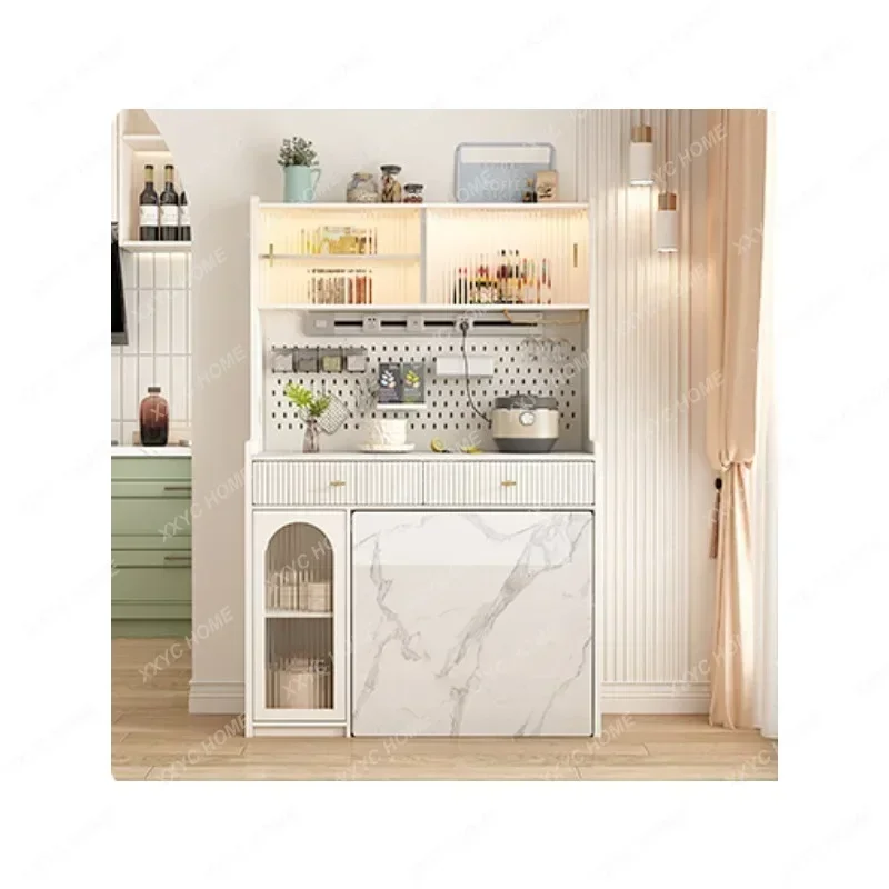

Integrated Wall Home Retractable Dining Table Living Room Wine Cabinet Locker Dining Table Chest of Drawers for Bedroom