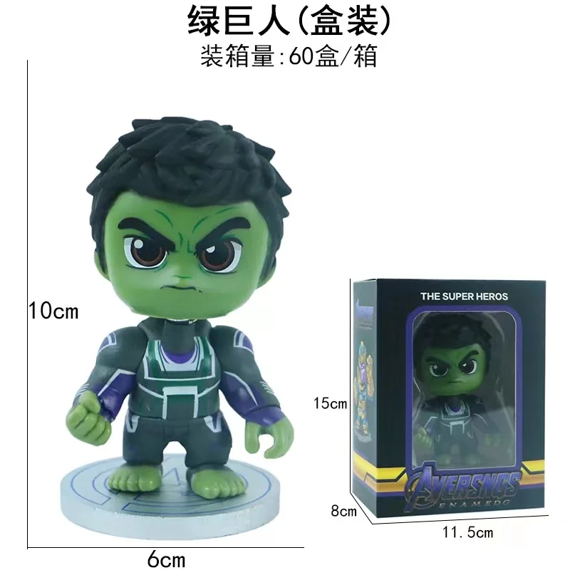 Anime Figures Thor Avengers Infinity War Action Figures Hulk Spider Man Collectable Doll Model Kids Toy For Birthday Gift