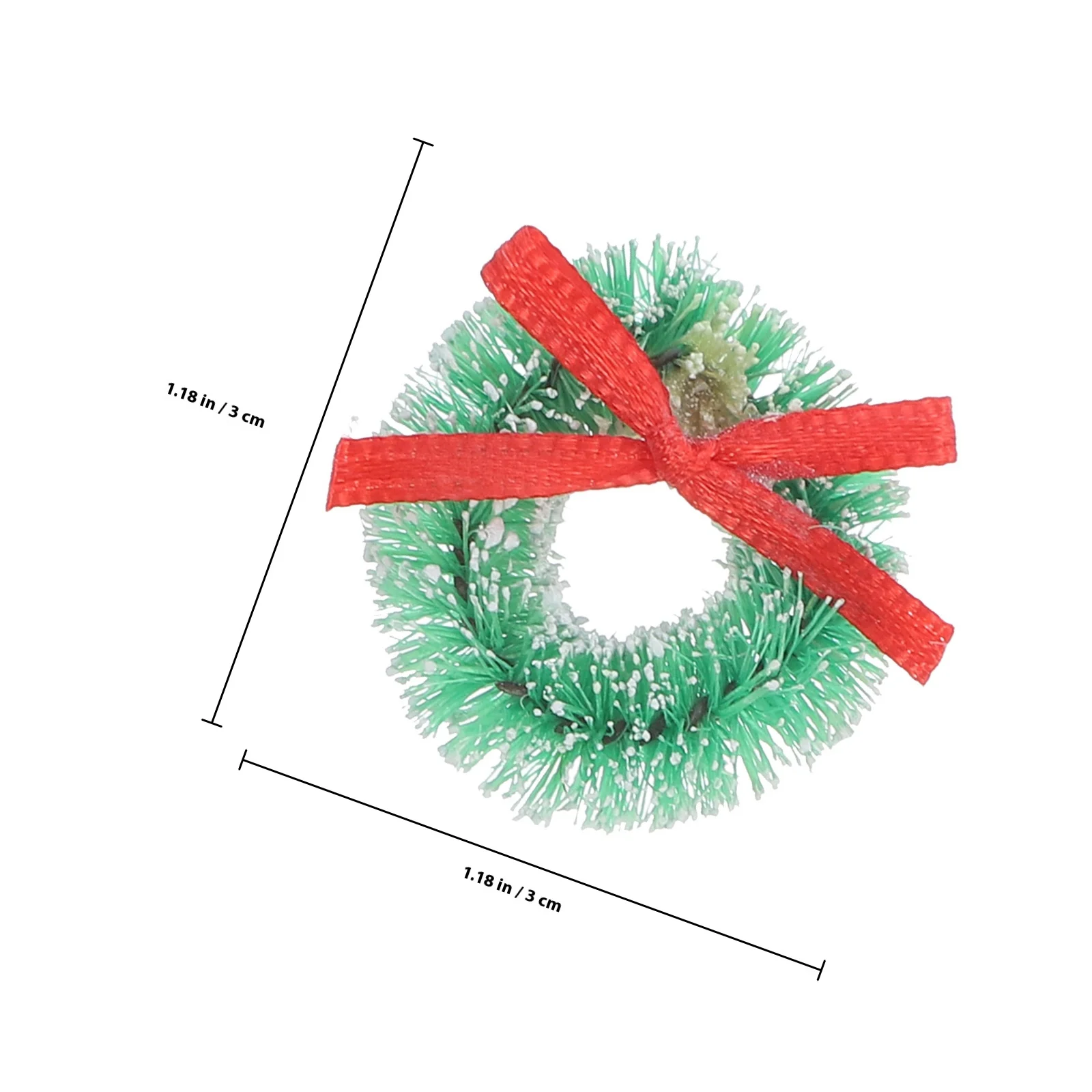 12 Stück Mini-Hängekranz aus Sisal, Weihnachtsdekoration, Schleifengirlande, Weihnachtsbaumdekoration, Party, Hochzeit, Heimdekoration