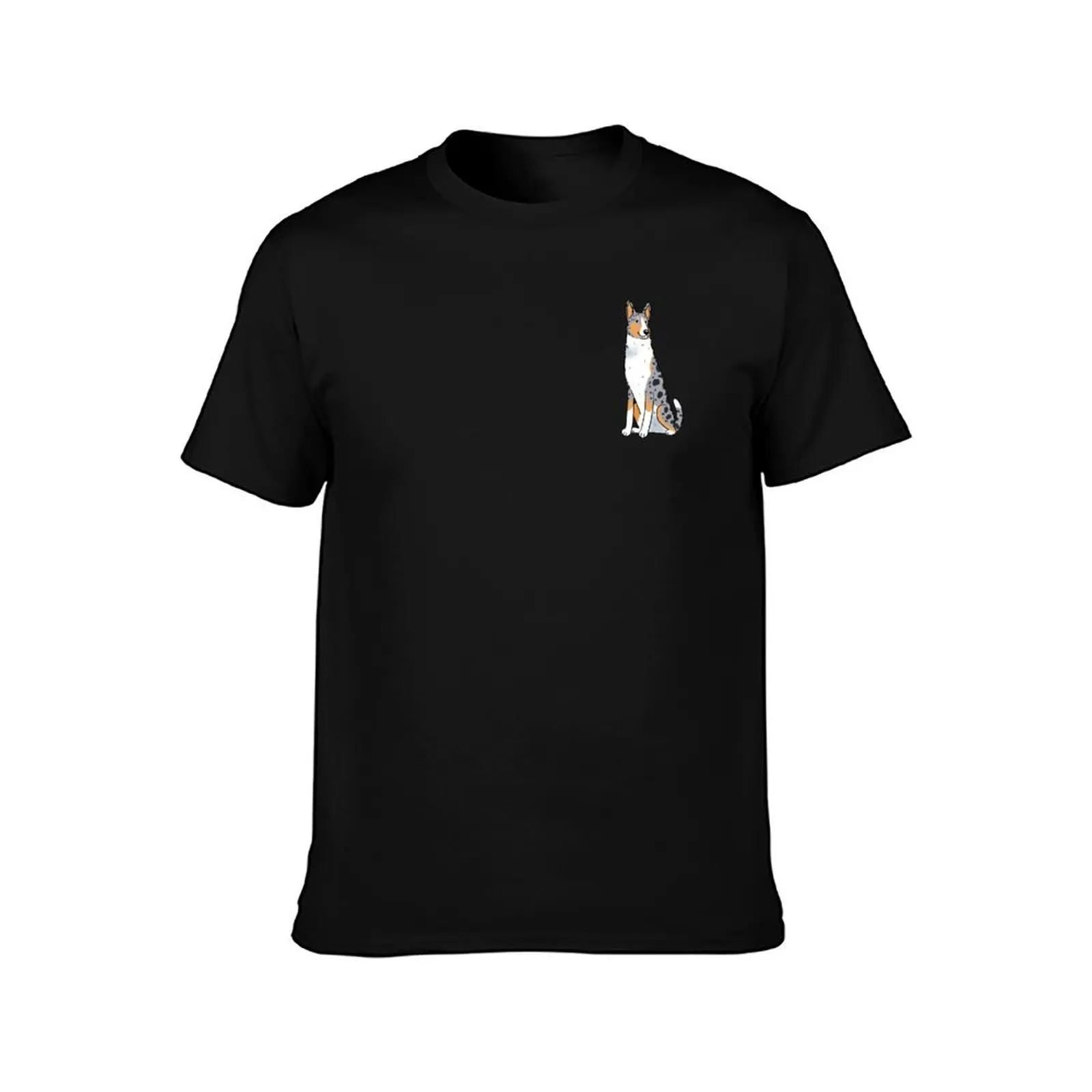 Smooth collie Dog art T-Shirt Sweat Absorbing Sports Tee Shirt T-Shirt