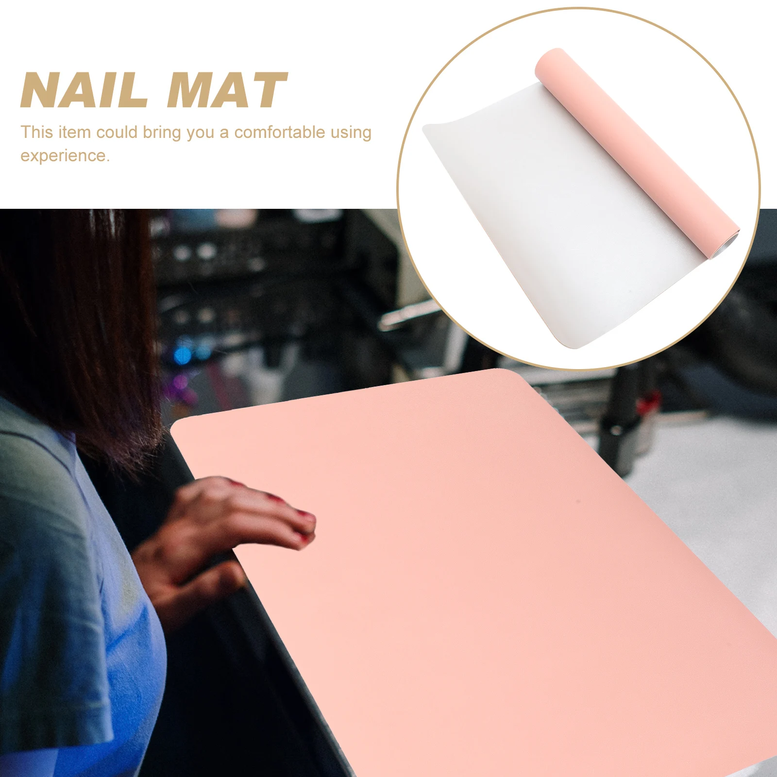 

Waterproof Nail Mat Office Accessories for Desk Laptop Mouse Pad Notebook Desktop Protector