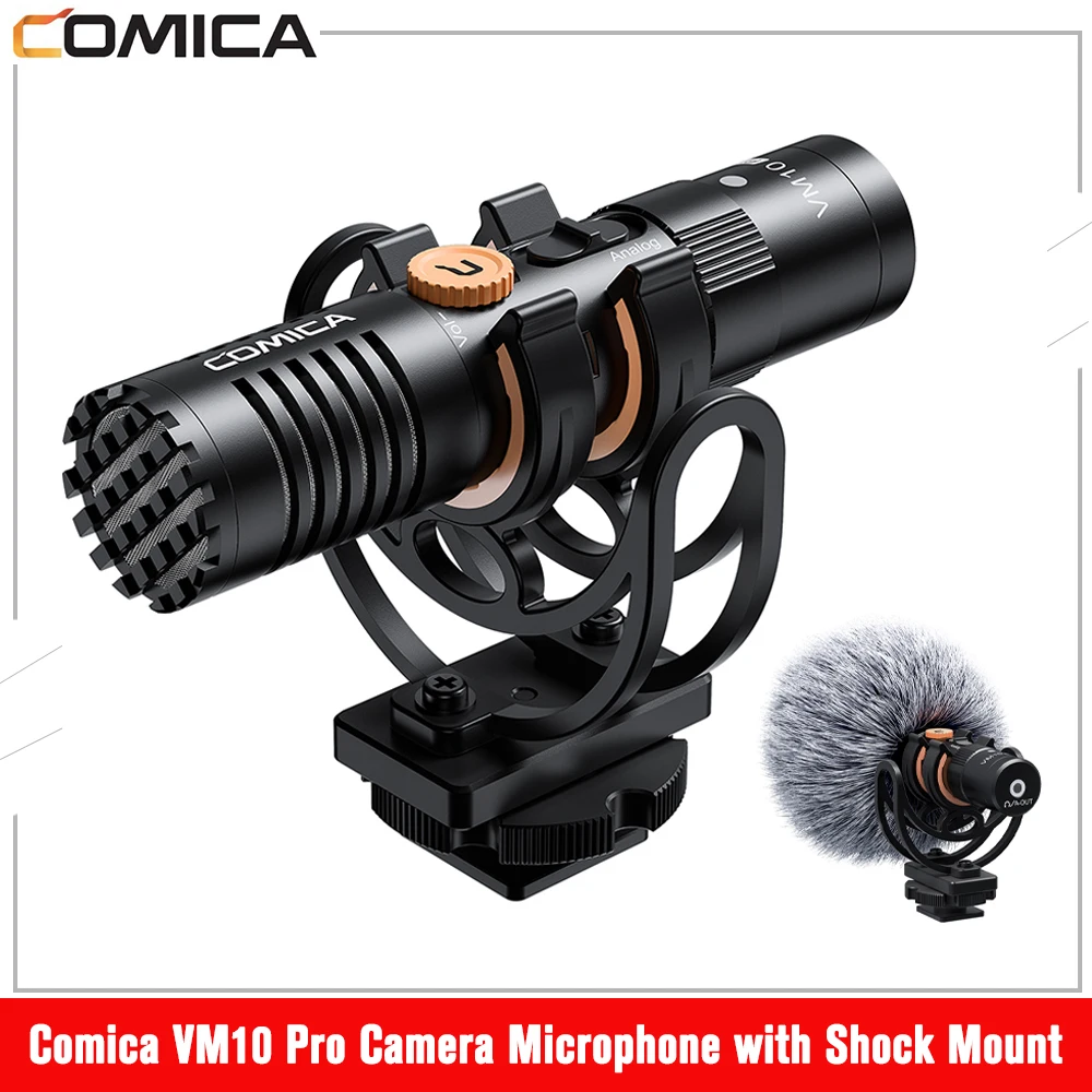 

Микрофон для камеры Comica VM10 Pro, микрофон для смартфонов, Dslr