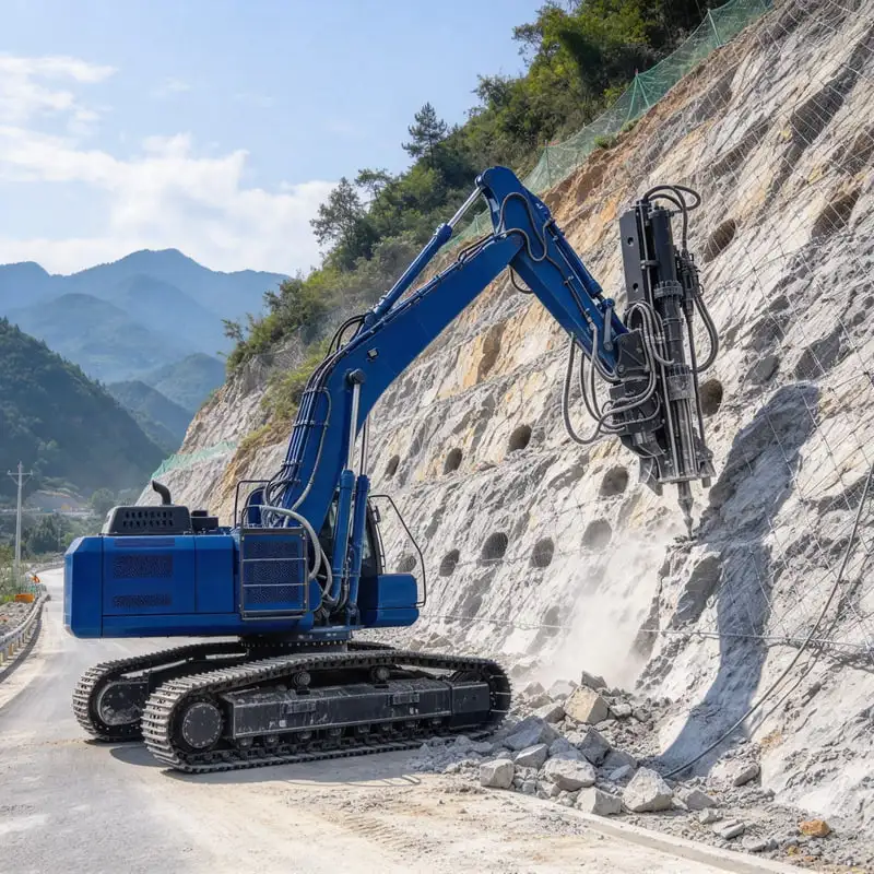 Integrated Drilling Machine with Controlled Fracture Action Customized Rock Drill Splitter Mobile for Quarry Stone Extraction