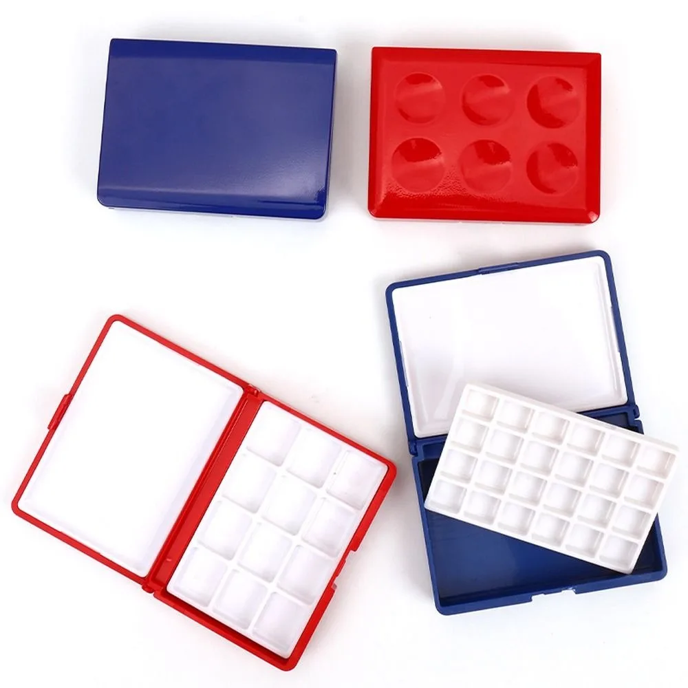 

12/24 Grid Mini Watercolor Box Portable 1ml Artist Travel Sketching Palette Empty Watercolor Painting Palette Artist Use
