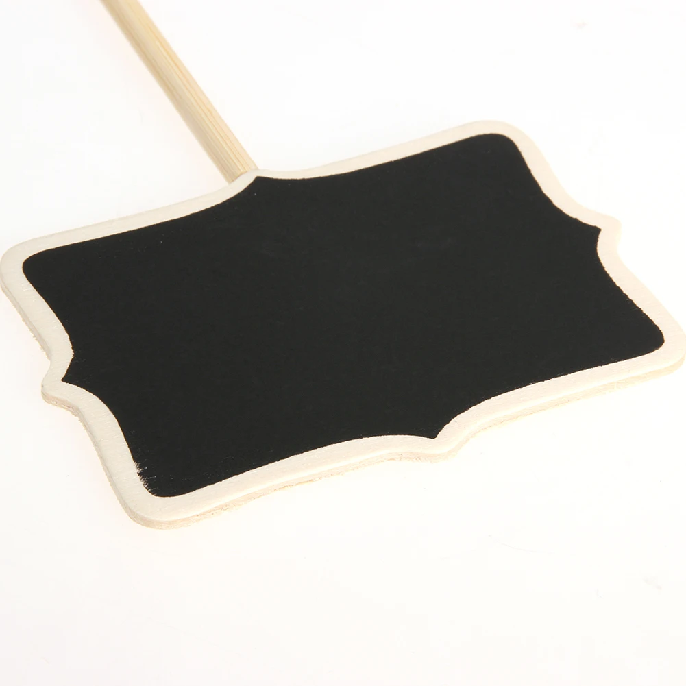 20Pcs Wood Message Slate Small Blackboard Child Chalkboard Rectangle Chalkboard for Special Event Decorations