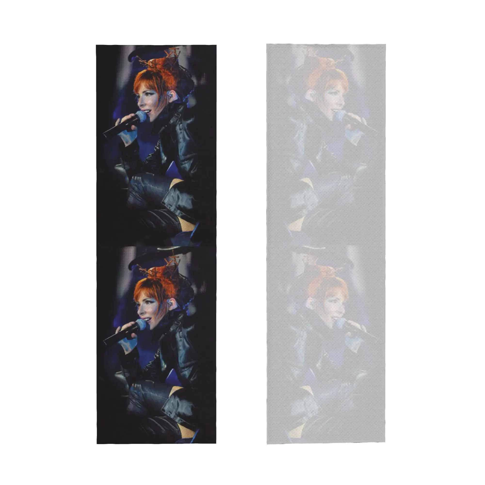 Beautiful Mylene Farmer Cold Exercise Towel Face Towel Quick Drying French Singer Bath Breathable Cold Towel