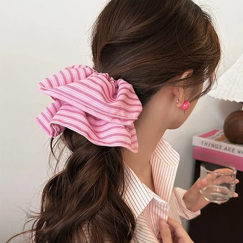 Damen Scrunchies Rosa Haarband Kawaii Süßer Stil Weibliche Krawatte Haarseil Temperament Kopfseil Kleine Haarspange Haarschmuck
