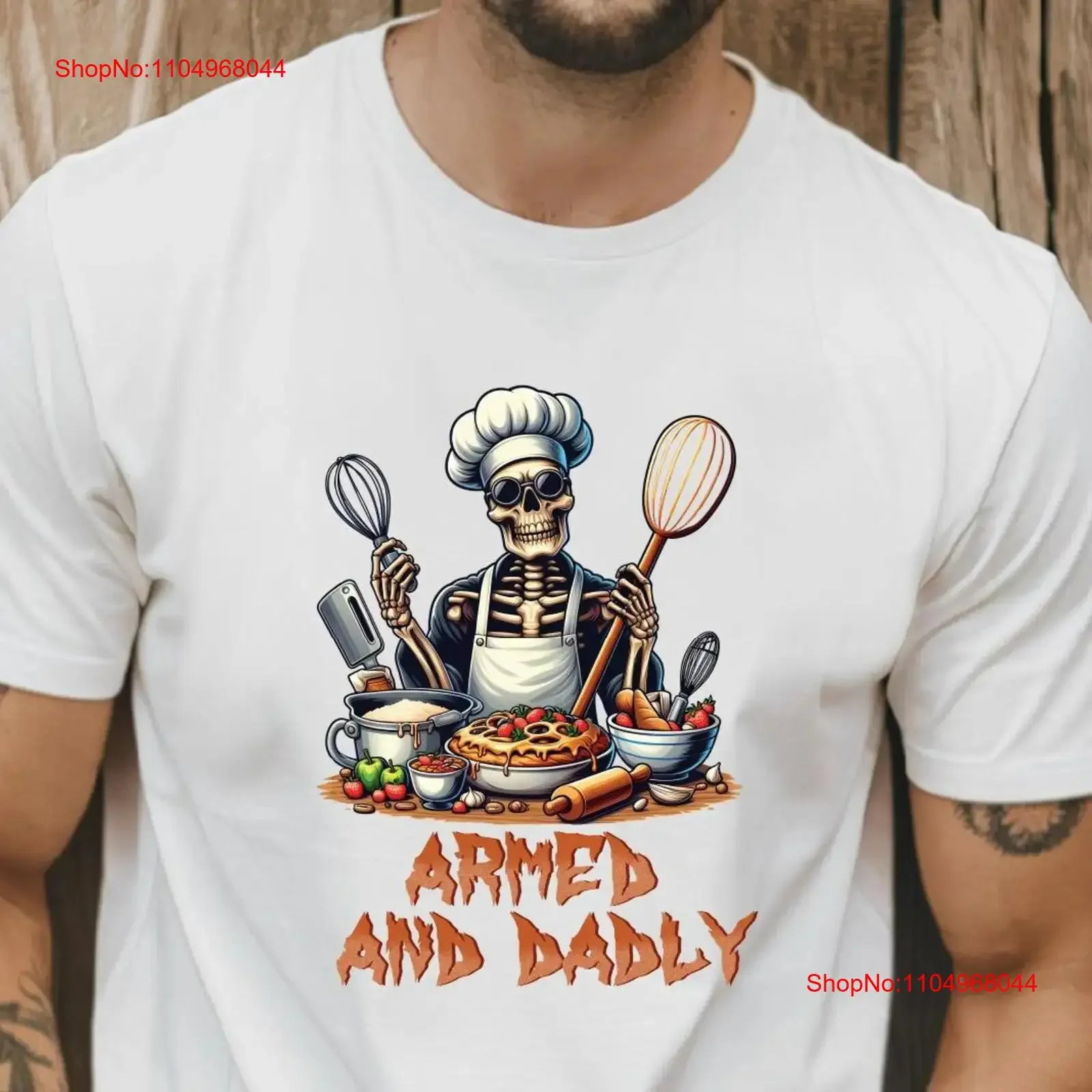 Armed And Dadly shirt Happy father's day For Friend dad Best T Proud Daddy Funny Deadly Father vintage Washed graphic homme