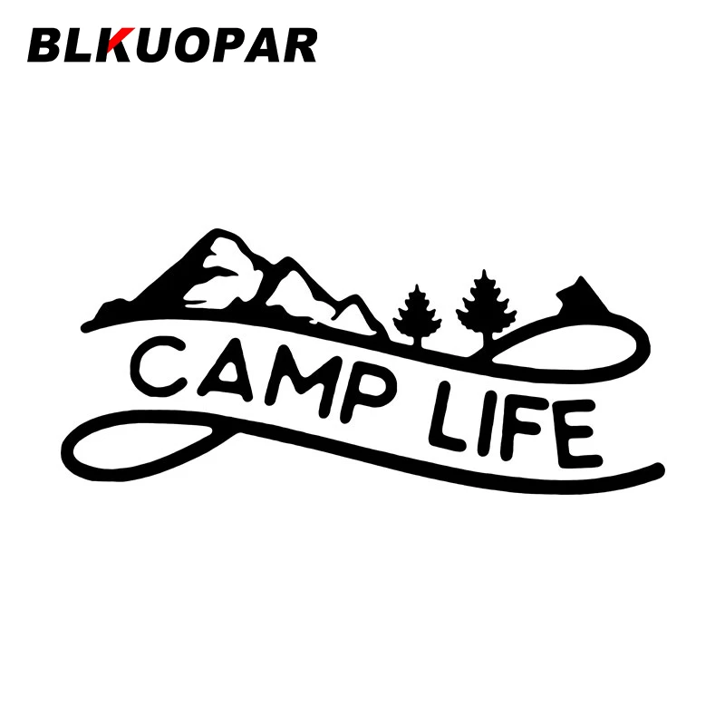 BLKUOPAR Adventure Camp Life Car Stickers Field Sports Decal Scratch-Proof Die Cut Refrigerator VAN Car Accessories
