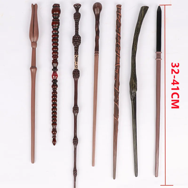 32-41cm Funny Magic Wands Resin Magic Wizard Wand Movie Dumbledore Snape Cosplay Props For Boys Girls Gift