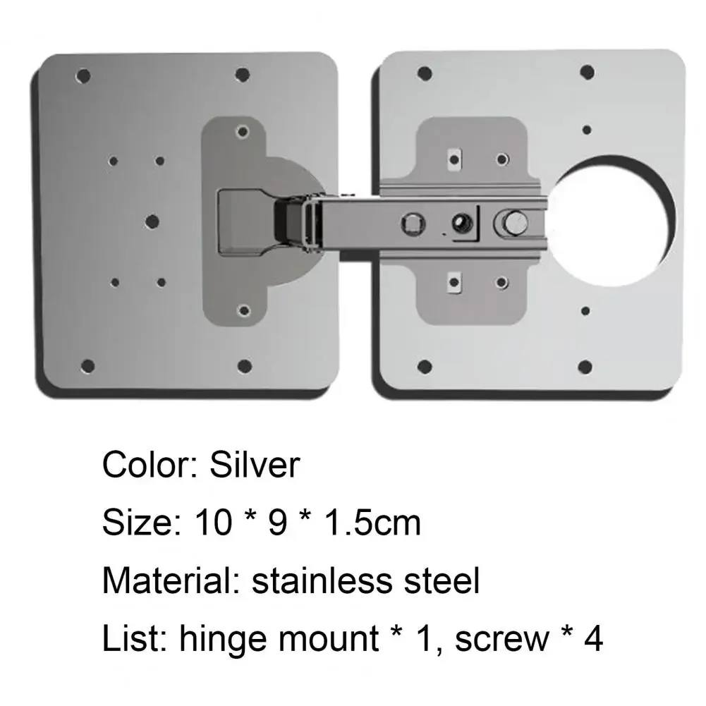 Stainless Steel Furniture Hardware Accessories Hinge Repair Plate Rust Resistant Stainless For Cabinet Furniture Drawer Window