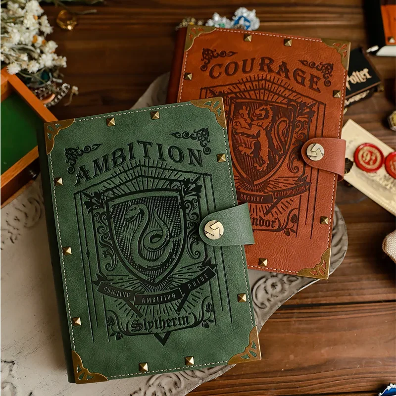 A5/B5 Harry Potter Hogwarts Loose-Leaf Retro Kraft Notepad Notebook Gryffindor Slytherin Ravenclaw Hufflepuff Document Book