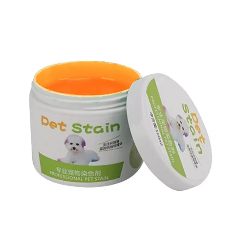 Pet Hair Dye Cream 100ML Dog Hair Coloring Agent Easy To Use Pet Hair Dye Plant Extract Bright Color Pet Hair Dye Fashionable