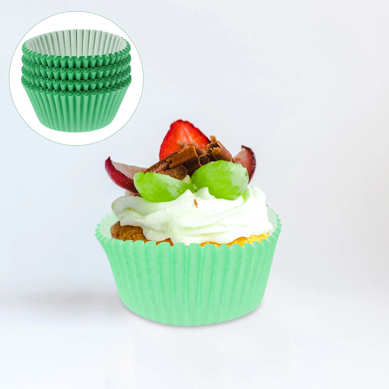 

100 Pcs Colorful Oil Paper Cups Baking Cupcake Liners Muffin Wrapper Food Grade Safe Environmental Protection Cake Cups