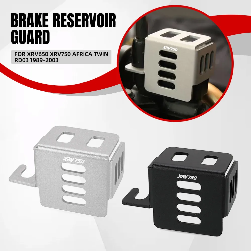 

For Honda XRV650 XRV750 Africa Twin RD03 1989 -2003 Rear Brake Fluid Reservoir Guard Cover Protection Motorcycle Accessories
