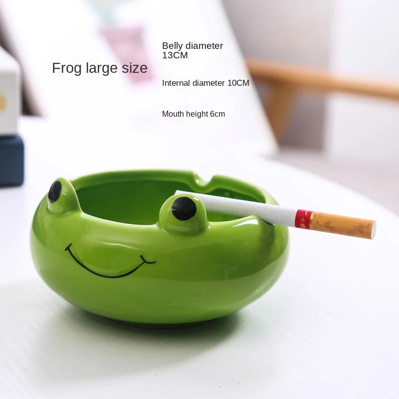 Ashtray ceramic ashtray creative cute personality cartoon small animal home living room bedroom office ashtray