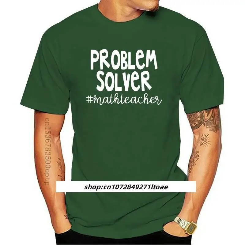 

Mens Clothing Teacher Shirts, Problem Solver Math Teacher, Funny Math Teacher T-Shirt, Teacher T-Shirt, Math Team Shirts, Teache